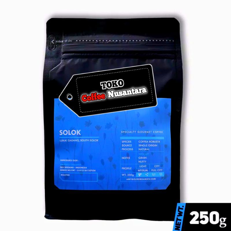 

Kopi Robusta 250 Gram Solok | Coffee Nusantara