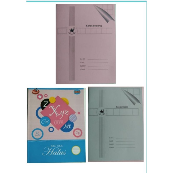 

Buku kotak/buku tegak bersambung