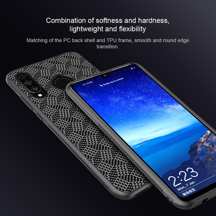 Hard Case HUAWEI P30 Lite Nillkin Synthetic Fiber Plaid Casing Original