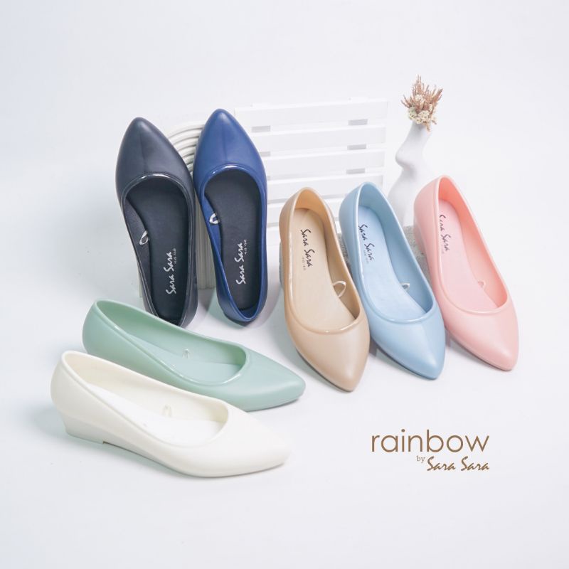 sara sara rainbow/sepatu flat sara sara rainbow