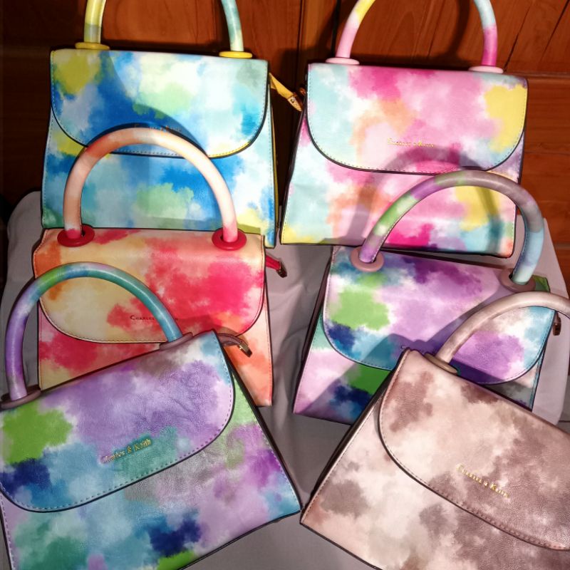 Tas Charles & Keith Import Pelangi Rainbow warna warni
