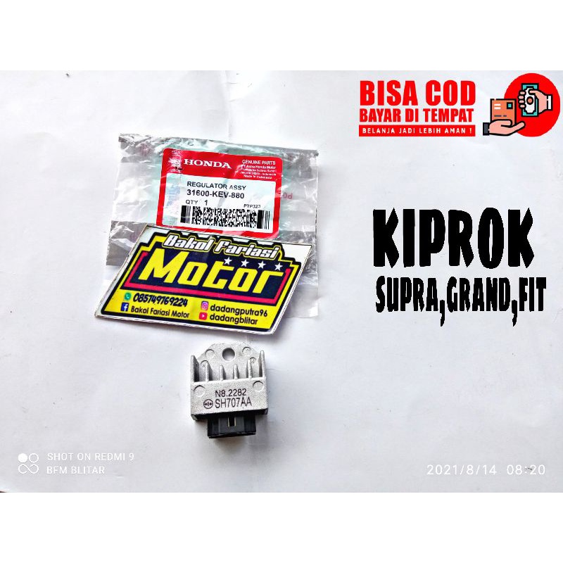 regulator kiprok honda supra grand fit original