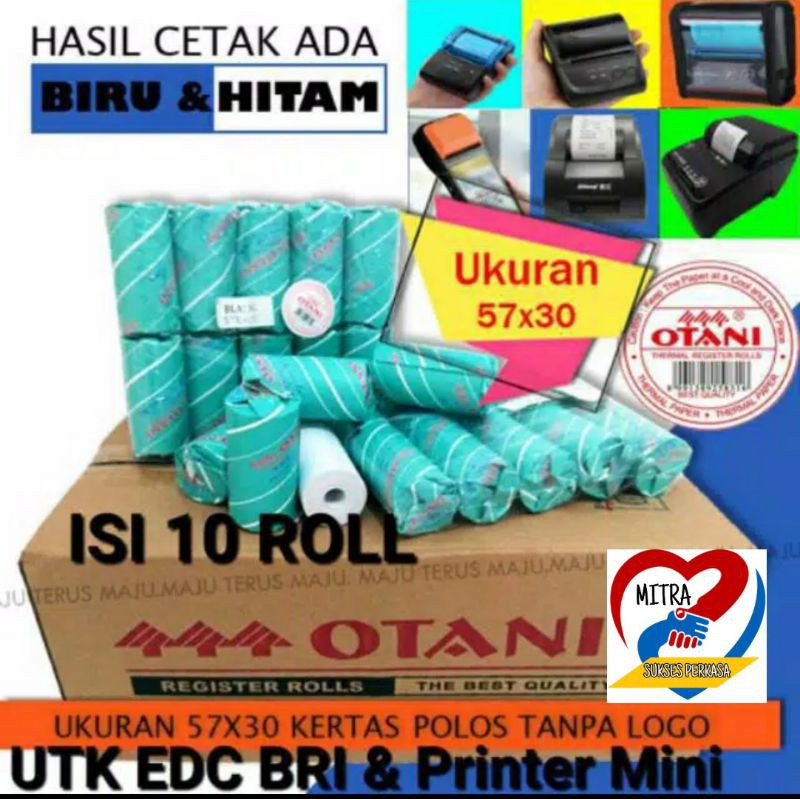 

KERTAS THERMAL STRUK SEMUA EDC 57X30 ISI 5 ROLL