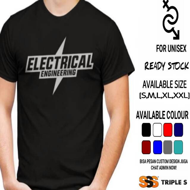 Kaos Distro Profesi Electrical Engineering Kaos Teknik Listrik Elektro Shopee Indonesia