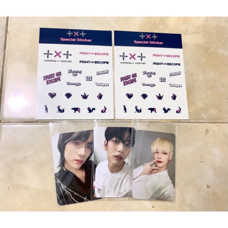 TAKE ALL TXT sticker pob appmus the chaos chapter fight or escape album  TCCFOE yeonjun soobin beomg