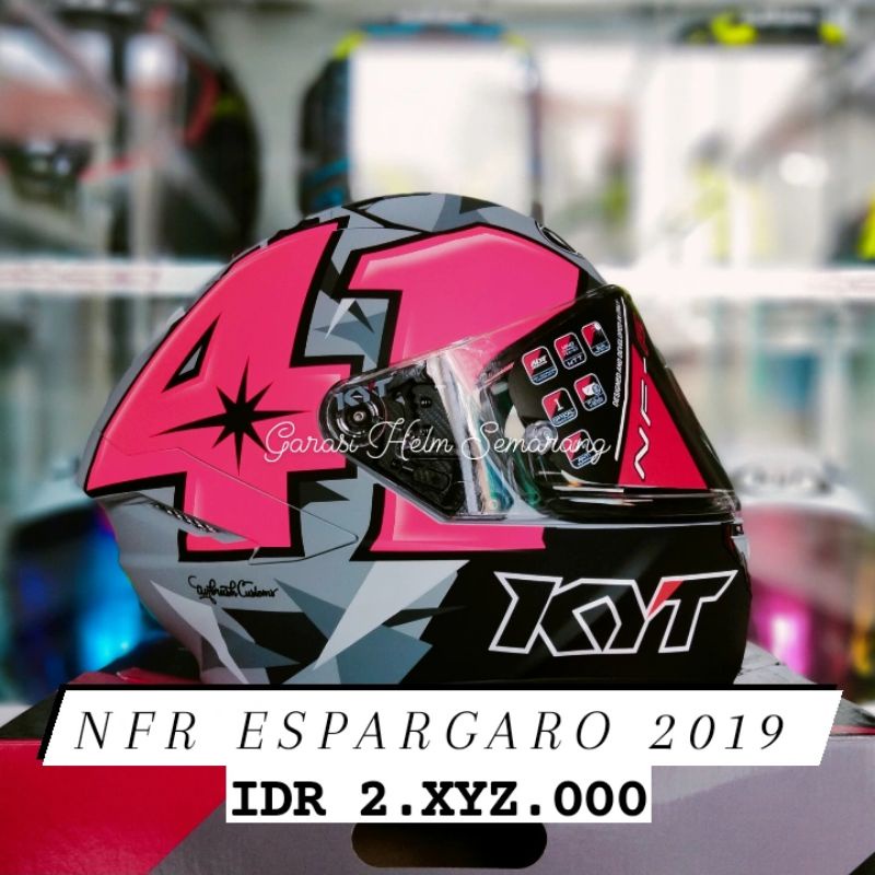 HELM FULL FACE KYT NFR ESPARGARO 2019