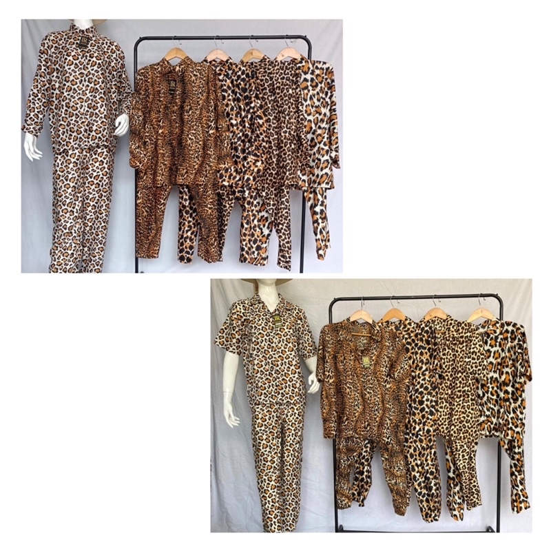ONE SET LEOPARD/SETELAN WANITA MOTIP MACAN