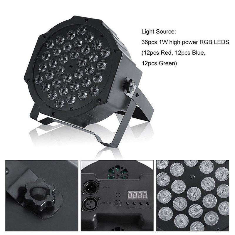 Lampu Panggung 36 LED RGB 72W Dmx512 Untuk Klub DJ