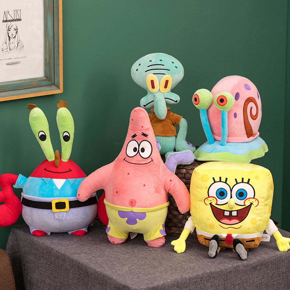 (Tk) Mainan Boneka Stuffed Plush Spongebob 40cm Untuk Hadiah Natal / Ulang Tahun Anak