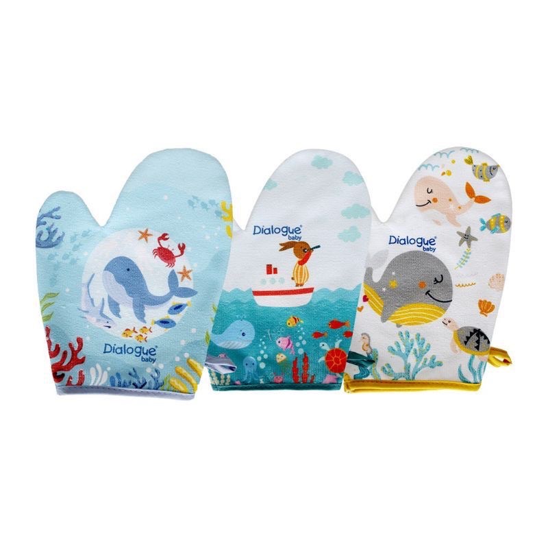 Dialogue Baby Waslap Bayi Washlap Kain Seka Lap Tubuh Bayi Lembut Microfiber Motif Lucu