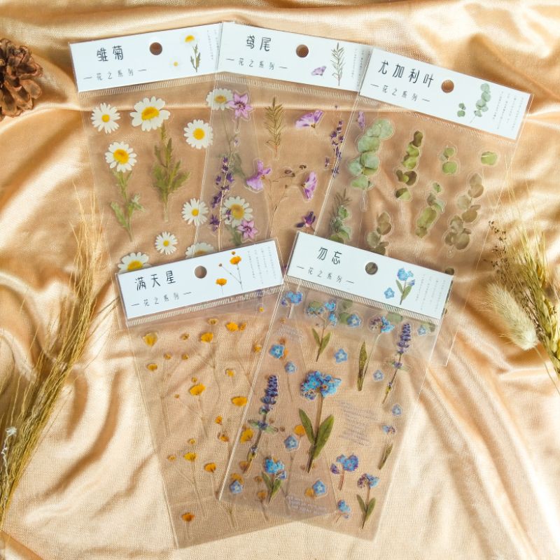 

transparant flower sticker