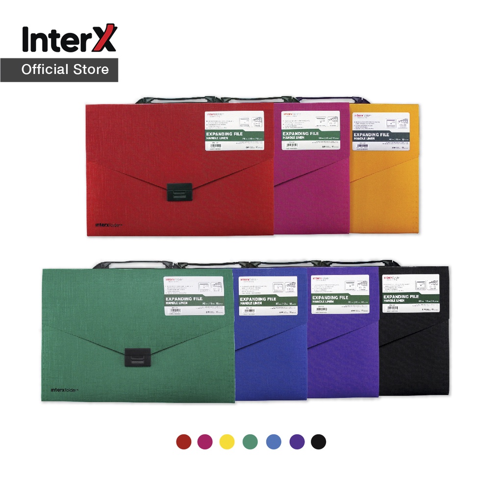 

InterX Expanding File Handle 12 Tabs Linen Series