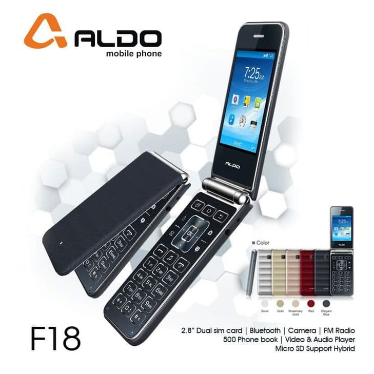 HP ALDO F18 FLIP - SLIM DAN ELEGANT  PROMO
