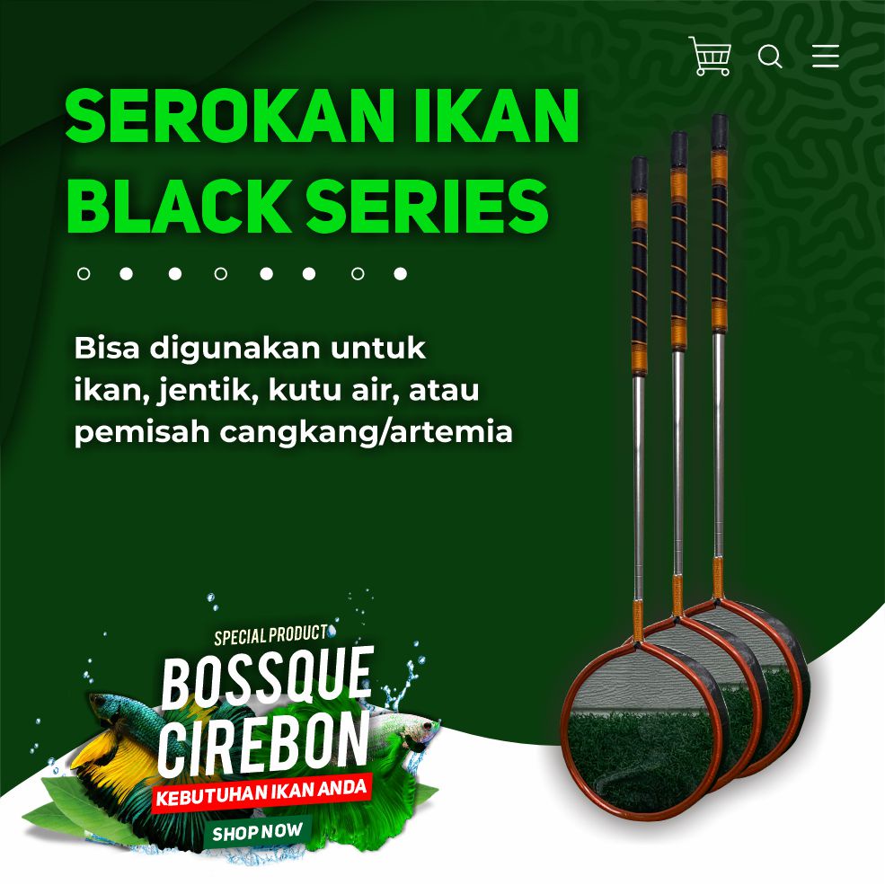 Serokan Ikan Cupang Mental Stick Black Series Seser Saringan Sauk Kutir Encu Cangkang Artemia 7 cm