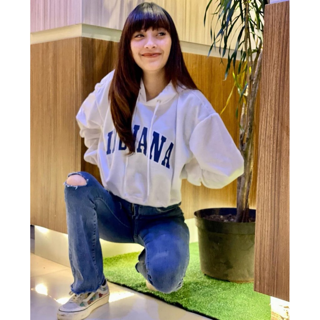 Sweater Hoodie Pria Wanita Bahan Fleece Murah Keren Kekinian Korea Style Pria Wanita INDIANA HOODIE