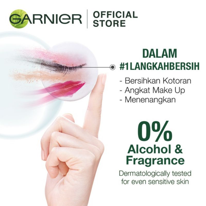 `ღ´ PHINKL `ღ´ GARNIER Micellar Water pembersih wajah dari makeup menghilangkan bedak foundation sekali usap