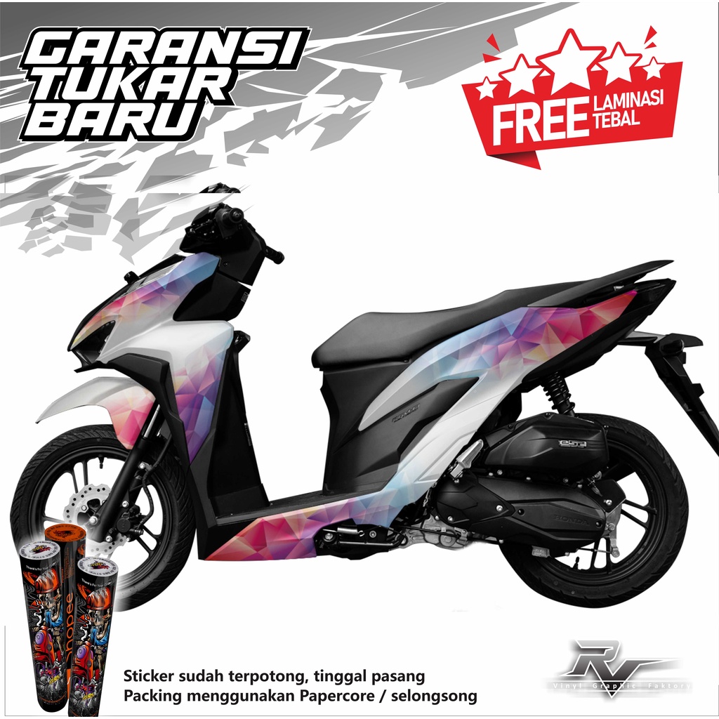 v02 Decal sticker / stiker New Vario 125 / 150 FULL BODY - aksesoris cutting sticker striping setrip