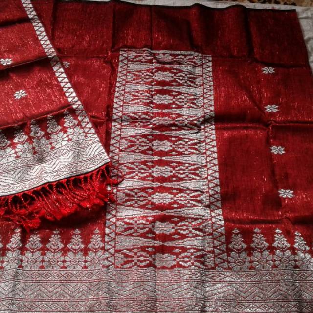 Songket silungkang full kristal