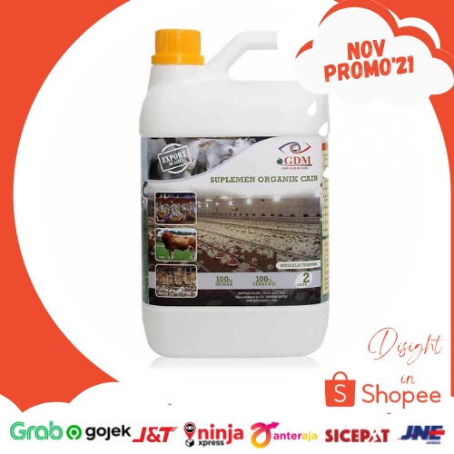 Suplemen Organik Cair Spesialis Peternakan GDM 2 Liter