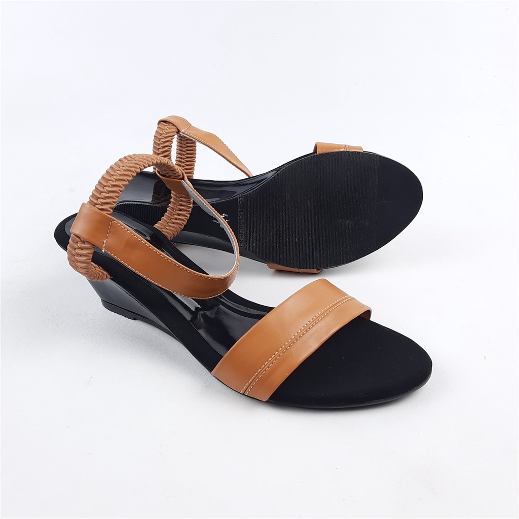 Sandal sepatu wedges wanita Justmine 409 (36-40)