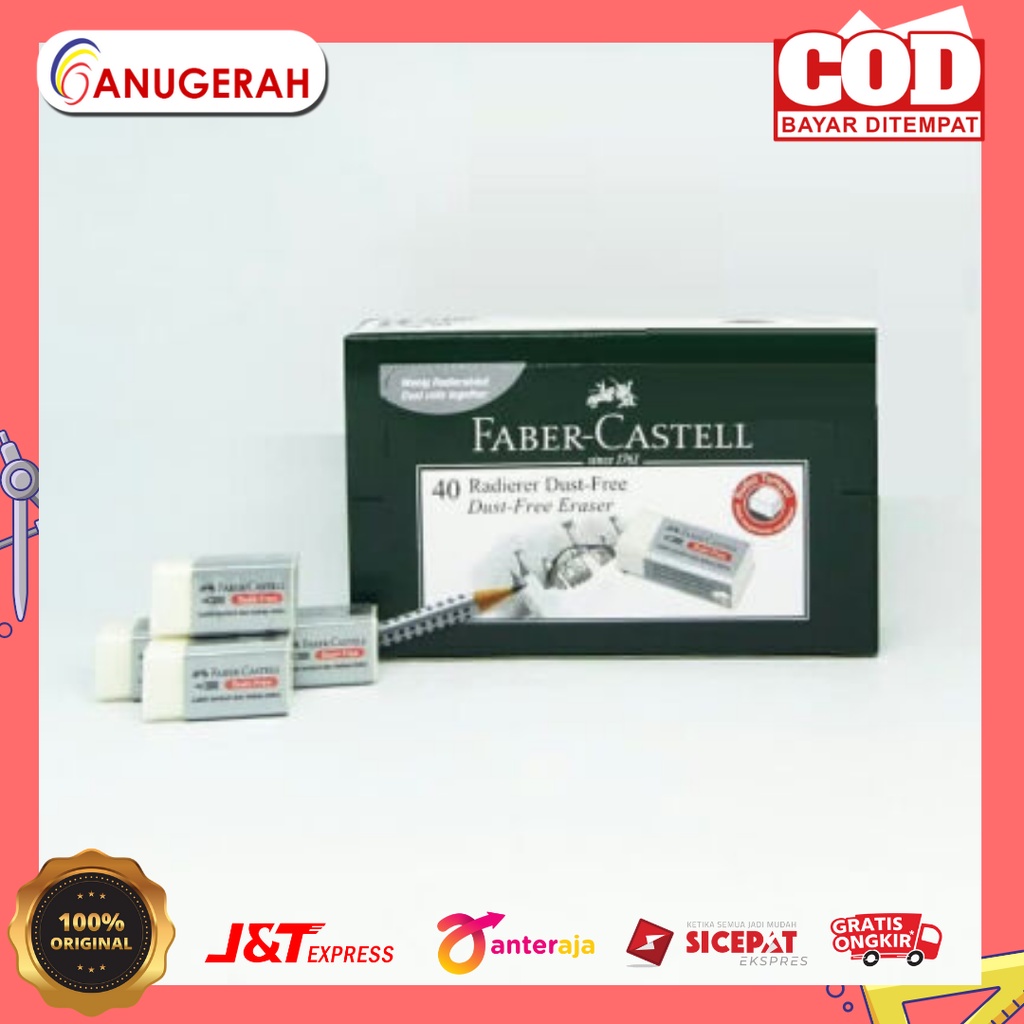 

FABER CASTELL B-40 187230 PENGHAPUS PUTIH