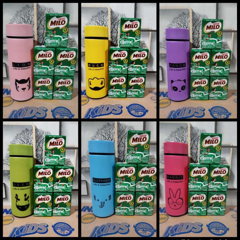 Paket Susu Milo + Botol Minum