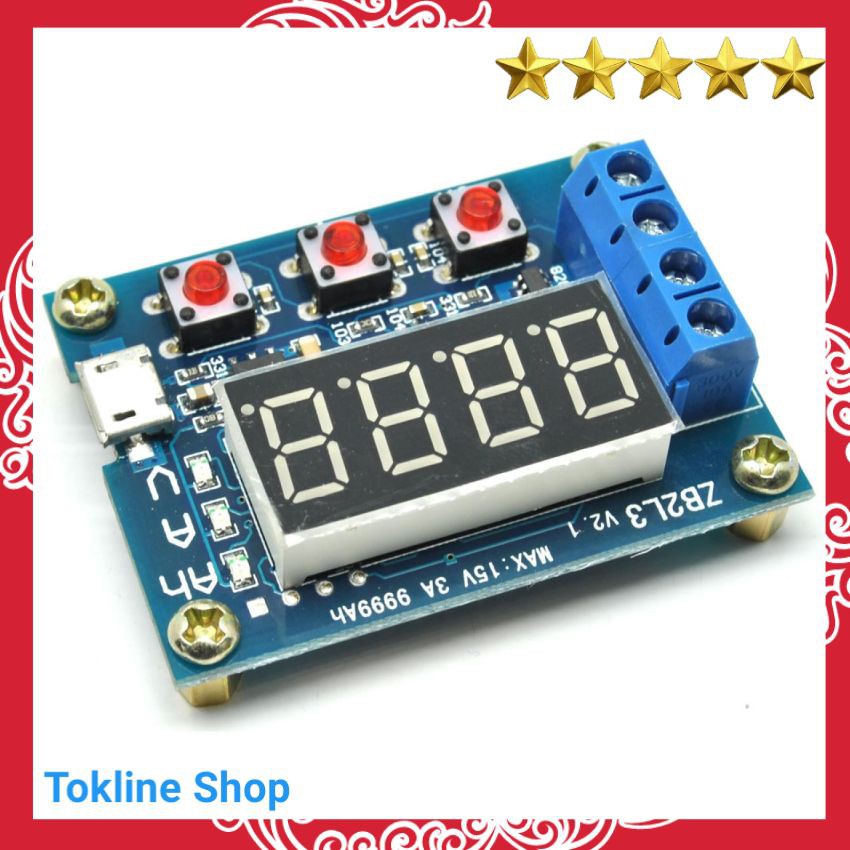 Alat  Ukur Baterai Battery Capacity Meter Discharge Tester 1.5v~12v for 18650 Li-ion