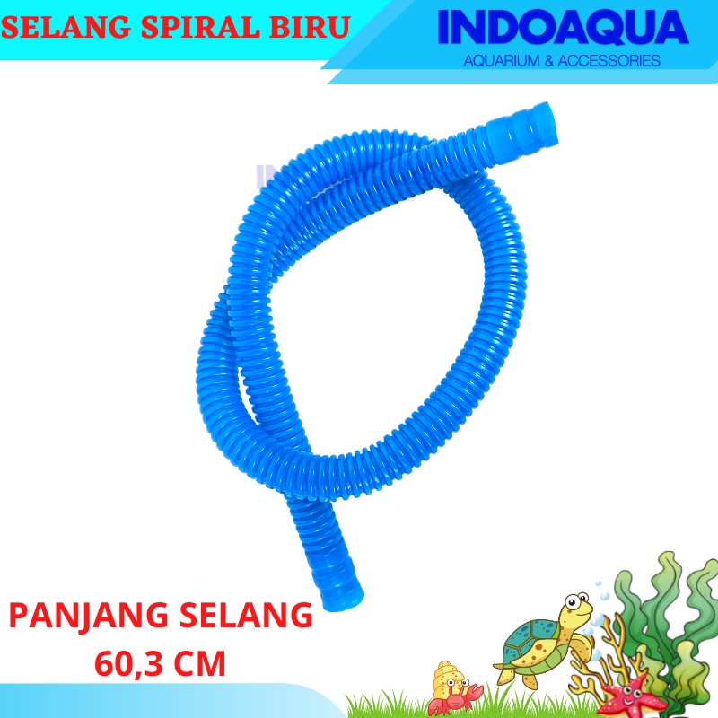 Selang Spiral Aquarium | Selang Biru Aquarium | Selang Aquarium 60 cm