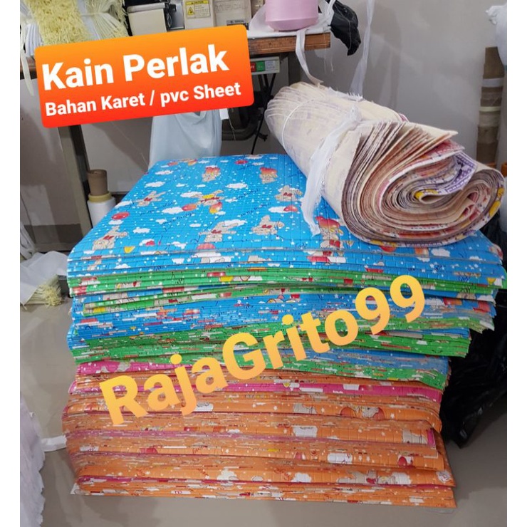 Perlak Bayi Jumbo XXL 70x70 / Perlak Bayi Besar Extra Jumbo new born, Bahan Karet - Pvc Sheet (grosir)
