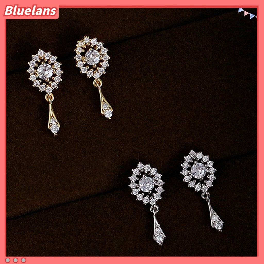 1 Pasang Anting Rumbai Menjuntai Model Hollow Out Gaya Vintage Untuk Wanita