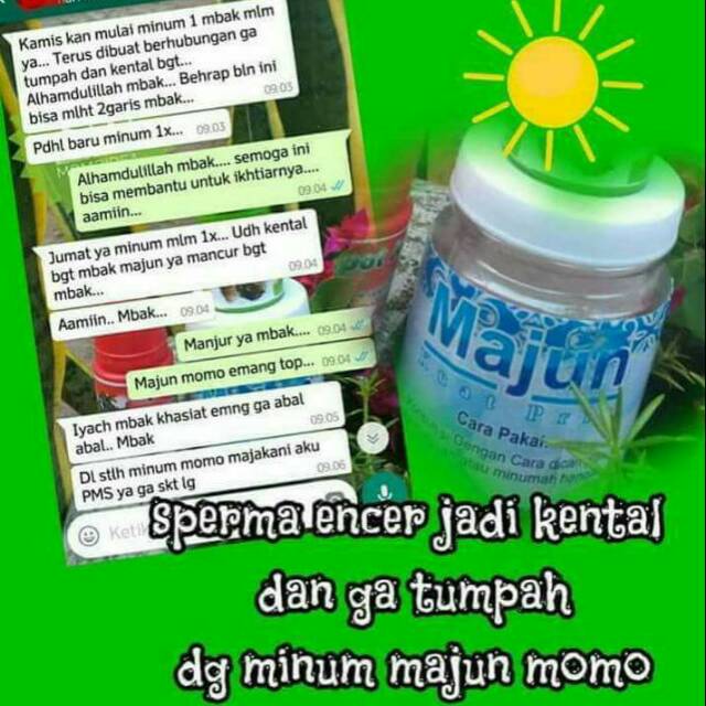 

MAJUN MOMO/HERBAL KUAT PRIA ISI 15 SACHET TANPA BOTOL