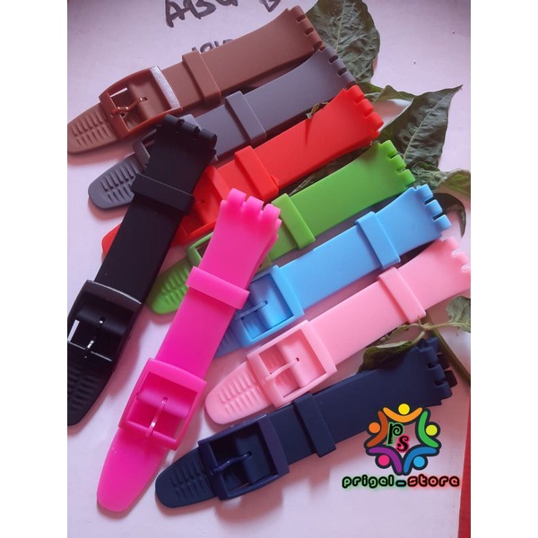 Jual Tali rubber jam tangan swatch Strap jam swatch Shopee Indonesia