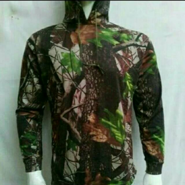 (COD)Kaos camo perbakin tebal/KAOS BERBURU/KAOS HUNTING/KAIN LUMAYAN TEBAL