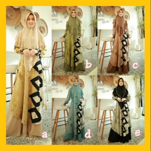 YAZEEVA VOL 10 BY ALUNA MIRRANDA GAMIS SYARI PREMIUM QUALITY GAMIS SYARI TERBARU BUSANA MUSLIM