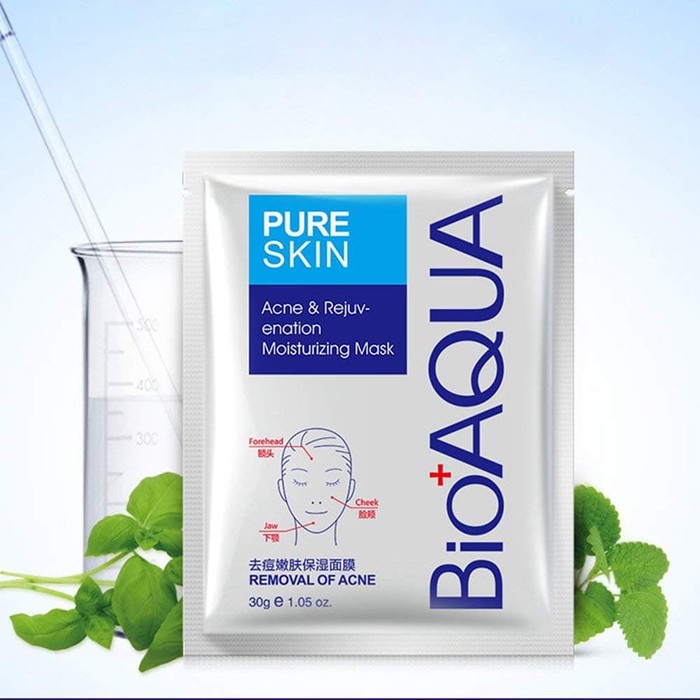 BIOAQUA PURE SKIN REMOVAL OF ACNE MASK / BIOAQUA MASKER JERAWAT