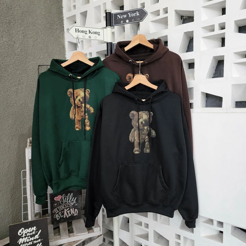 MW- Hoodie Sweater ROBOTIC bisa untuk jaket pria/wanita