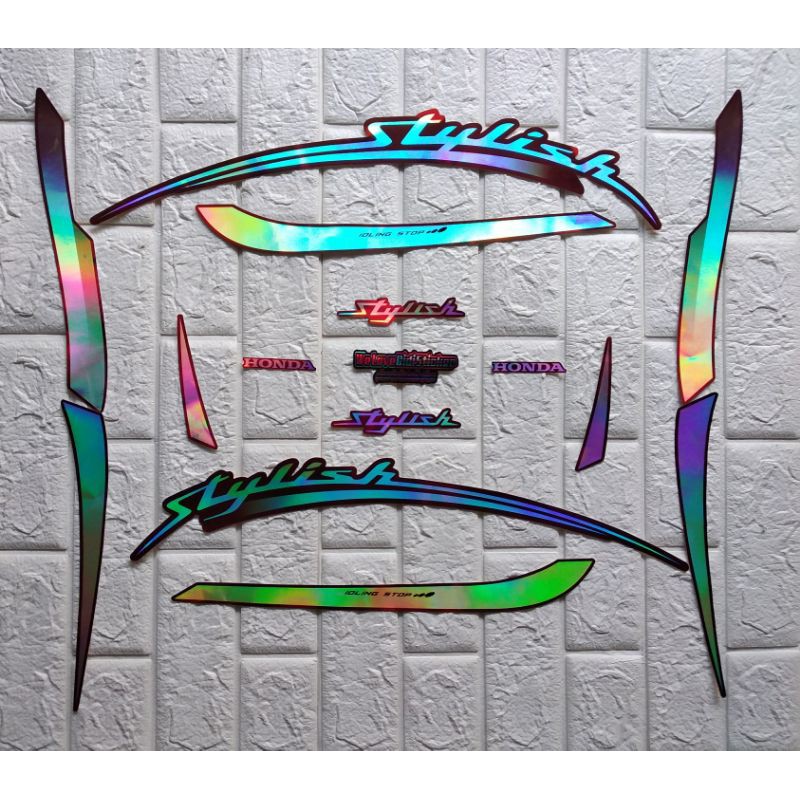 STRIPING HOLOGRAM SCOPY NEW ORIGINAL COSTUM II STRIPING SCOOPY VARIASI