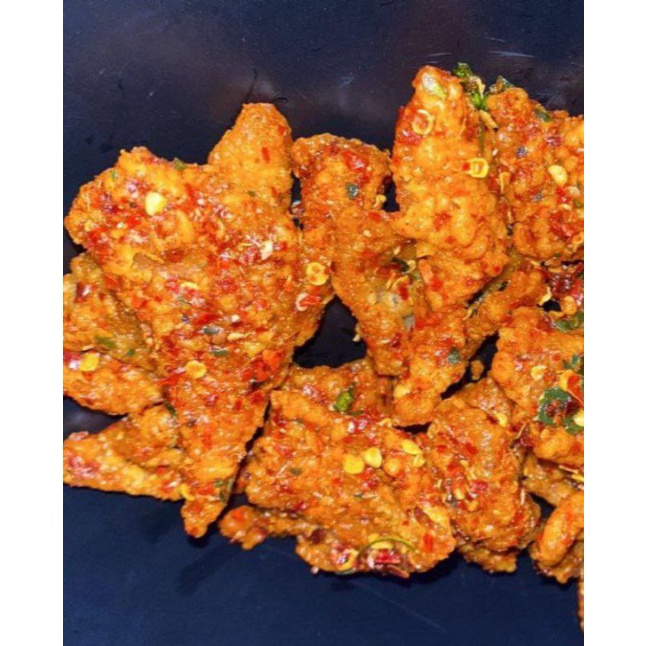 

Cemilan Kulit Crispy Pedas Daun Jeruk