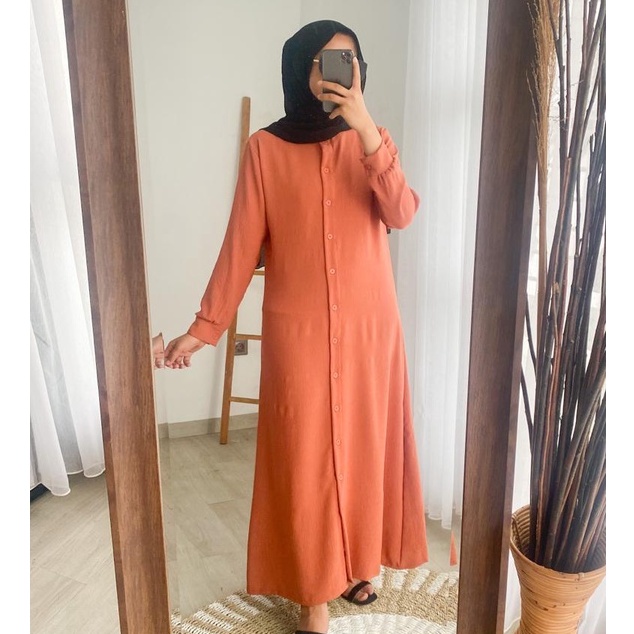 BASIC DRESS CRINKLE - DRESS WANITA MURAH - DRESS WANITA CANTIK