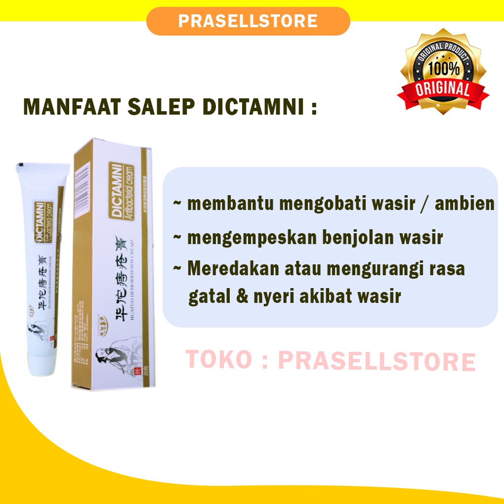 Obat Salep Wasir Ambeien Ambeyen Ambien Dictamni Herbal Paling Ampuh Original / Bisa Cod