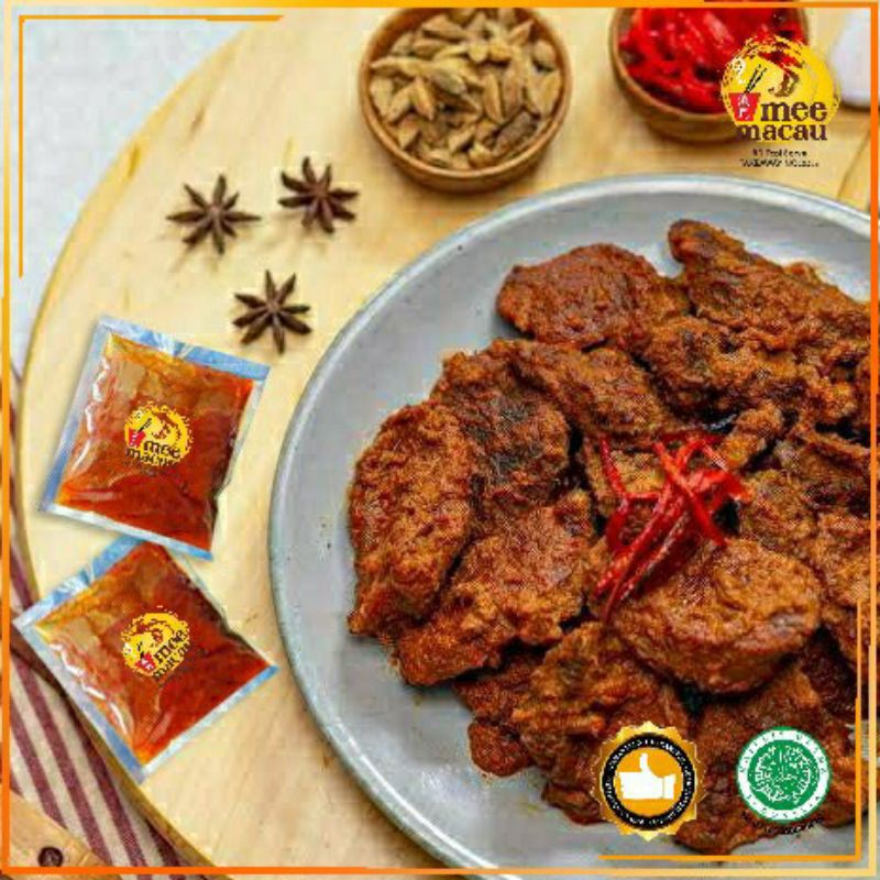 Saus Bumbu Rendang | Saos Premium Rempah Asli Homemade Halal | 25 Gram