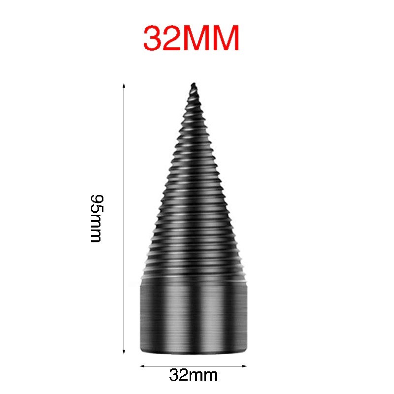 Mata Bor Drill Bit Split Wood Cone-Drilling Reamer Square Handle - SH3 - Black