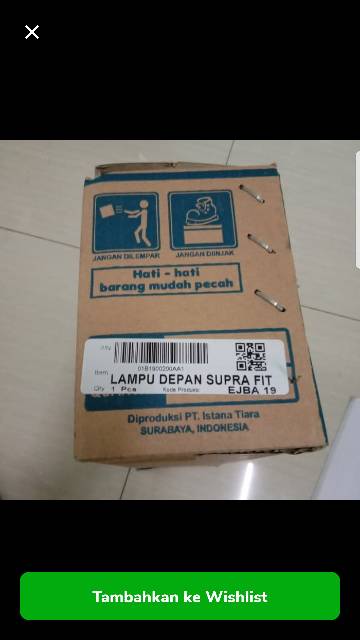 reflektor/ lampu depan supra fit