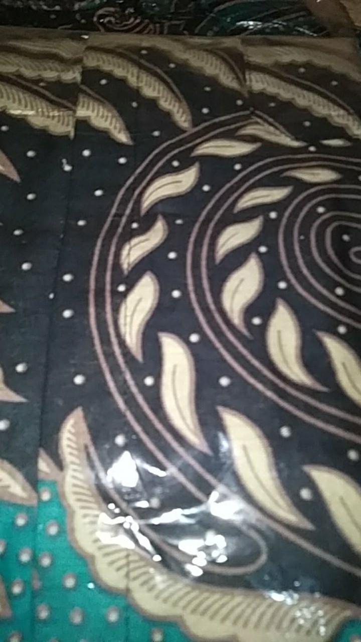 Maura Cople - Sania Ruffle Batik Cople Jazy Gamis Syari - Gamis Kerah Jazz - Pari Ikat Item