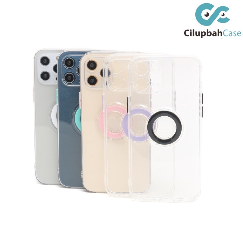 HOT! iRing Stand Clear Soft Case Lens Cover (2) iPhone 7 8 SE 7+ 8+ X XR XS 11 12 13 Mini Pro Max