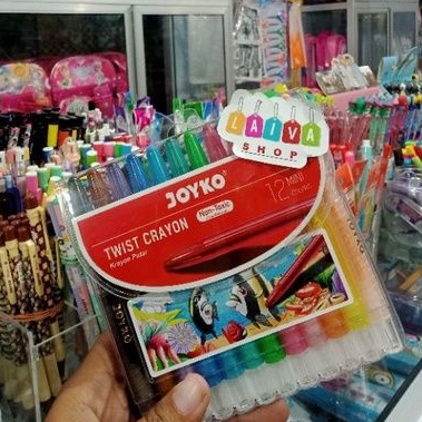 

Joyko Twist Crayon (Krayon Putar) 12Mini Colors
