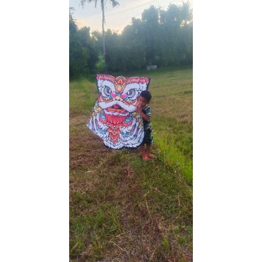 layangan celepuk barong sai bisa lipat kerangka fiber