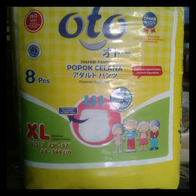 popok dewasa celana oto xl 8/ pampers TERMURAH