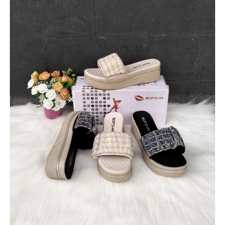 SANDAL WEDGES SOFIYA B1027-1/SANDAL SOFIYA ORIGINAL/SANDAL MODEL TERBARU