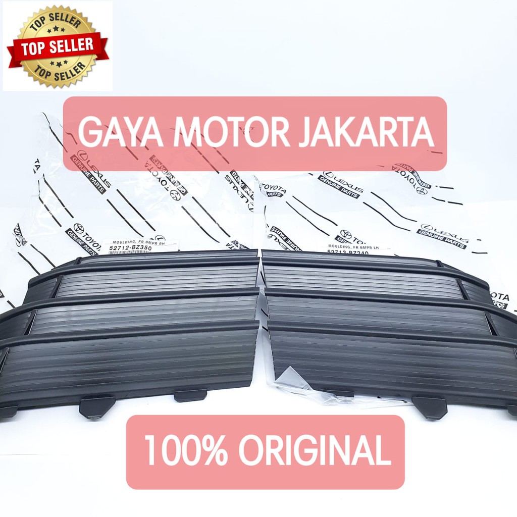 SET Garnish Cover Moulding Bumper Depan Kiri-Kanan Grand Avanza Veloz